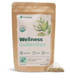 Load image into Gallery viewer, Herbaly Wellness Collection Organic Herbal Ginger Tea, 70 g, 28 Count Bag (Pack of 1)
