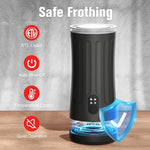 Load image into Gallery viewer, Electric Milk Frother, 4-in-1 Milk Steamer and Frother, 8.1oz/240ml Automatic Warm and Cold Foam Maker, Auto Shut-Off Frother for Coffee, Latte, Cappuccino, Macchiato(Black)