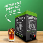 Load image into Gallery viewer, Java House Cold Brew Coffee on Tap (Pack of 2) – Premium 100% Arabica Decaf – Smooth Decaf with Chocolate &amp; Caramel Notes – 1 Gallon Box (16 Servings) – Ready to Drink, No Caffeine, No Brewing Required, Fridge-Friendly