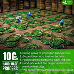 Load image into Gallery viewer, FreshDrinkUS, Premium 30 Tulsi Green Tea Bags, 100% Natural, Blend of Tulsi Holy Basil Leaves, and Green Tea Leaves. Made with Natural Material Tea Bags. No Sugar, Vegan.