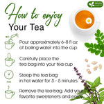 Load image into Gallery viewer, FreshDrinkUS, Premium 55 Tea Bags Tulsi Moringa Lemongrass, 100% Natural &amp; Pure from Tulsi Holy Basil Leaves, Moringa &amp; Lemongrass. Made with Natural Material Tea Bags. No Sugar, No Caffeine, Vegan.