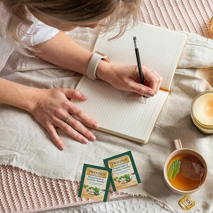 Twinings Peppermint & Creamy Vanilla Herbal Tea Individually Wrapped Bags, 20 Count (Pack of 1), Formerly Buttermint, Naturally Caffeine-Free, Enjoy Hot or Iced