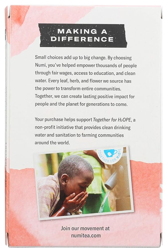 Numi Tea Jasmine Green Tea - Medium Caffeine - 18 Bags (Pack of 2)