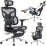 Load image into Gallery viewer, High-Back Ergonomic Mesh Office Chair, Modern Executive Desk Chair with 4D Armrests Computer Task Chair (Black Mesh Dual Lumbar Support)