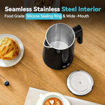 Load image into Gallery viewer, Seehot® 850ml Small Electric Kettle Temperature Control,800W Double Wall Electric Tea Kettle of 304 Stainless Steel,5 Temp Presets,Hot Water Kettle Electric,Auto Shut Off for Tea and Coffee-Black