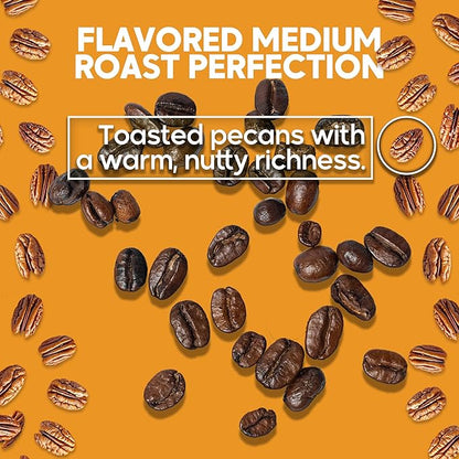 Sarasota Coffee Packs Bulk Ground Packets | Southern Pecan Flavored | Gourmet Assorted Gift Set Sampler | Low Acid Mold Free Individual Pouches for 12 Cup Coffee Maker | 1.75 Oz Bags, 100 Count