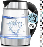 Load image into Gallery viewer, Zulay Kitchen Fast-Boiling Electric Kettle - 1.7L Hot Water Kettle 1500W With Auto Shut-Off - Water Boiler For Coffee &amp; Tea - Boil-Dry Protection, Cool-Touch Handle, 360° Base - Black