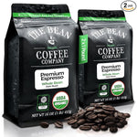 Load image into Gallery viewer, The Bean Organic Coffee Company Premium Espresso, Dark Roast, Whole Bean Coffee, 16-Ounce Bags (Pack of 2)