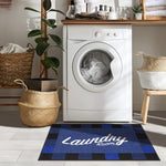 Load image into Gallery viewer, Ottomanson 26" x 35" Laundry Room Rug - Non-Slip Mat for Laundry &amp; Mudroom - Durable, Stain-Resistant, and Easy to Clean - Perfect for High-Traffic Areas - Runner Rug for Entryway Bathroom, Navy