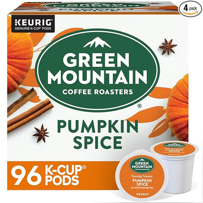 Green Mountain Coffee Roasters Pumpkin Spice Coffee, Keurig Single-Serve K-Cup Pods, Light Roast, 96 Count