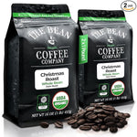 Load image into Gallery viewer, The Bean Organic Coffee Company Christmas Roast, Dark Roast, Whole Bean Coffee, 16-Ounce Bags (Pack of 2)
