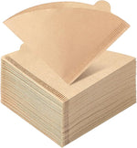 Load image into Gallery viewer, 200 Count Cone Coffee Filters, Size 02 Natural Brown Pour Over Coffee Filters Paper, V02 Unbleached Disposable Paper Filters Compatible with Pour Over and Drip Coffee Maker(2-4 Cups)