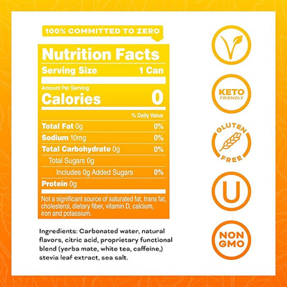 Yerbaé Mango Passion Fruit Functional Energy Drink - 0 Sugar, 0 Calories, 0 Carbs. Yerbae is Energized by Yerba Mate, Plant-Based, Healthy Alternative to Sugary Energy Beverages, 16oz cans (12 Pack)