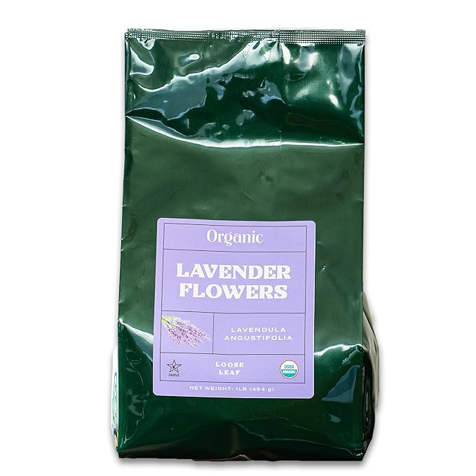 Worldwide Botanicals Organic Lavender Flowers, 1 lb, Pure European Lavender buds, Perfect for Aromatherapy, Sachets, Wedding celebrations, Tea flavoring, Eye pillows Scenting The Home