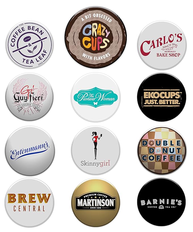 Crazy Cups Flavored Decaf Coffee Pods Variety Pack Compatible with Keurig K Cups Brewers, 36 Count, Assorted Decaffeinated Flavored Coffee Sampler(Pack of 1)