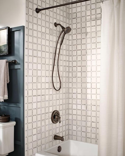 Moen Engage Magnetix Mediterranean Bronze 3.5-Inch Six-Function Detachable Handheld Showerhead with Magnetic Docking System, 26100BRB