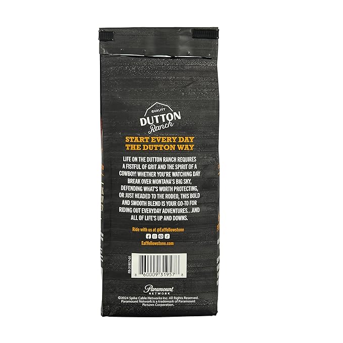 Yellowstone Maple Bourbon Medium Roast Coffee,100% Arabica Ground Coffee, 12 oz.