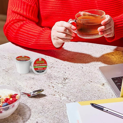 Twinings Decaffeinated English Breakfast Black Tea 72 K-Cup Pods for Keurig, 12 Count (Pack of 6), Smooth, Flavourful, Robust, Enjoy Hot or Iced