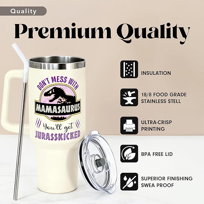 Christmas Gifts for Mom, Women - Gifts for Mom from Daughter, Son - Cool Birthday gifts for Moms, Mothers, Women - Moms Birthday Gift Ideas - Best mom Tumbler 40 Oz Stainless Steel moms Coffee Cup