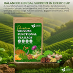 Load image into Gallery viewer, FreshDrinkUS, Premium 30 Tea Bags Glucose Functional Tea – Herbal Blend with Gymnema, Cinnamon, Bitter Melon, Tulsi &amp; More –– Caffeine-Free. Sugar-Free. Gluten-Free. Vegan