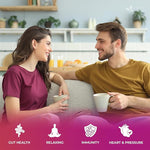 Load image into Gallery viewer, FreshDrinkUS, Premium Herbal Wellness Tea Bags | 75 Count | Blend of Sencha, Ginger, Fennel, Dandelion, Tulsi, Turmeric, Peppermint, Lavender, Lemongrass &amp; Stevia – Herbal Tea. Vegan