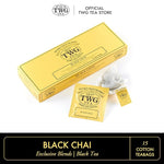Load image into Gallery viewer, TWG Tea | Black Chai | Black Tea | Aromatic Indian Spices | 15 Hand Sewn Cotton Teabags | Gift Set