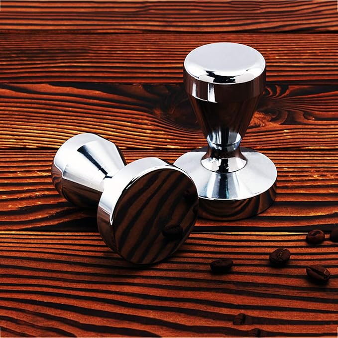Coffee Tamper Press Stainless Steel Chromed
