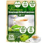Load image into Gallery viewer, FreshDrinkUS, Premium 275+ Soursop Graviola Whole Dried Leaves Tea, 275-300 Soursop Graviola Guanabana Whole Leaves, Wildcrafted, Hoja Guanabana Loose Leaf Herbal Tea, No Gluten, Vegan