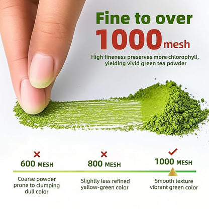 TEANAGOO Matcha Powder Ceremonial Grade, Premium Green Tea for Latte/Breakfast Beverage/Daily Green Tea, USDA Organic Ceremony Matcha Tea, Unsweetened No Additives, First Harvest, 1.06oz(30g)