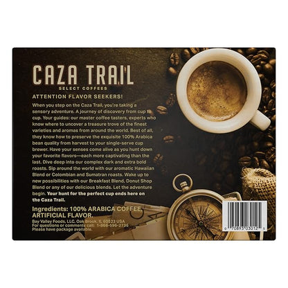Caza Trail Coffee Pods, Creamy Hazelnut, Single Serve 100 Count (Pack of 1)(Packaging May Vary)