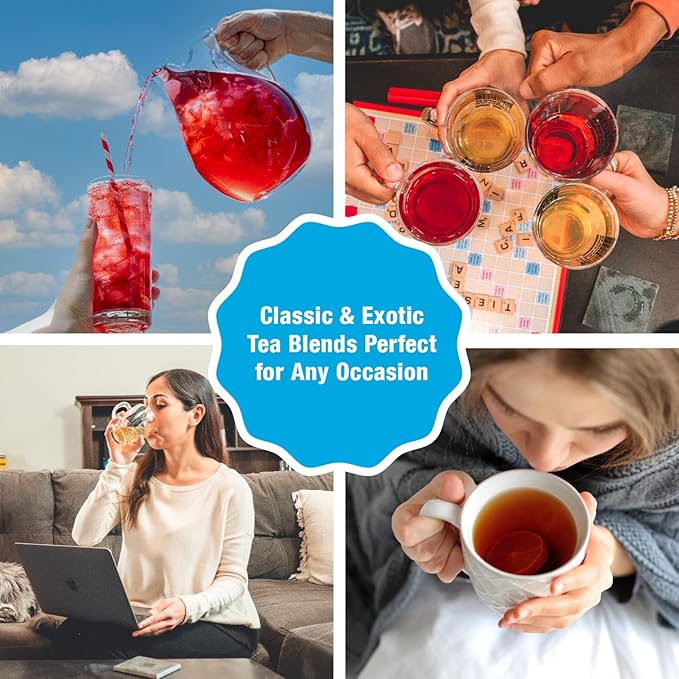 Tiesta Tea - Raspberry Razzle Tea, Loose Leaf, Raspberry Hibiscus Herbal Tea, Premium Caffeine-Free Tea Blend, Make Hot or Iced & Up to 25 Cups, 2 oz Resealable Pouch