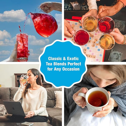 Tiesta Tea - Raspberry Razzle Tea, Loose Leaf, Raspberry Hibiscus Herbal Tea, Premium Caffeine-Free Tea Blend, Make Hot or Iced & Up to 200 Cups, 16 oz Resealable Bulk Pouch