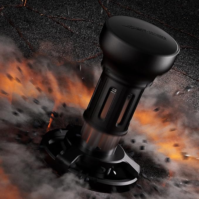 MHW-3BOMBER Espresso Tamper, 51mm-Spring-Loaded Coffee Tamper with Sound Feedback, Barista 51mm Tamper for Breville, Tamper for Espresso Machine,Thread Base YU Series, T6146-OS