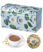 Load image into Gallery viewer, EZR Leaf Mint &amp; Chamomile Herbal Tea 20 Pyramid Tea Bags 1.4 Once with Lemongrass Mint Leaves Caffeine Free Decaf Blend Natural Relaxing,Wellness Gift-Ready