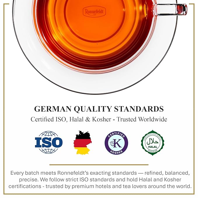 Ronnefeldt 100% Magic Africa – Rooibos Chai – Herbal German Tea with Cocoa Shells & Cassia – Loose Leaf in 15 Individually Wrapped Bags – Naturally Caffeine-Free Herbal Infusion with Cacao and Cinnamon Flavour