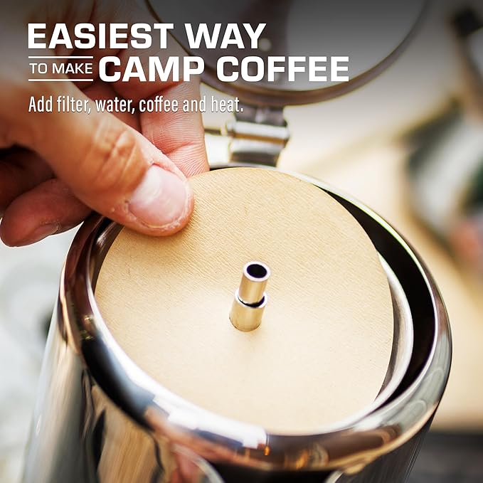 COLETTI Percolator Coffee Filters — Disc Coffee Filters For Percolators – For Bozeman, Butte, & Scoutmaster Camping Coffee Makers – Perfectly Tasteless, Mesh Filter [100 pack, Natural, 3.75”]