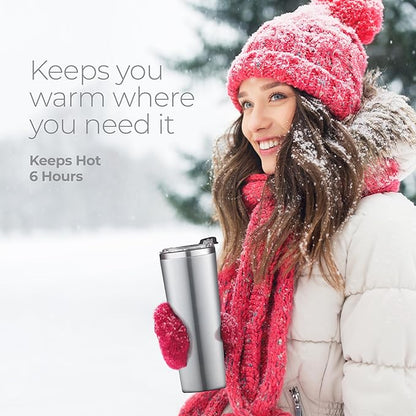 SIPX™ Triple-Insulated Tumblers - 16oz. Premium Modern Tumbler With Lid, insulated Cup Keeps Hot For 6 Hours, Stainless Steel Tumbler Made Of Sustainable Material, Coffee Travel Mug For Home & Office