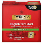 Load image into Gallery viewer, Twinings Decaffeinated English Breakfast Black Tea Individually Wrapped Bags, 100 Count (Pack of 1), Smooth, Flavourful Black Tea, Enjoy Hot or Iced, 100 Teabags