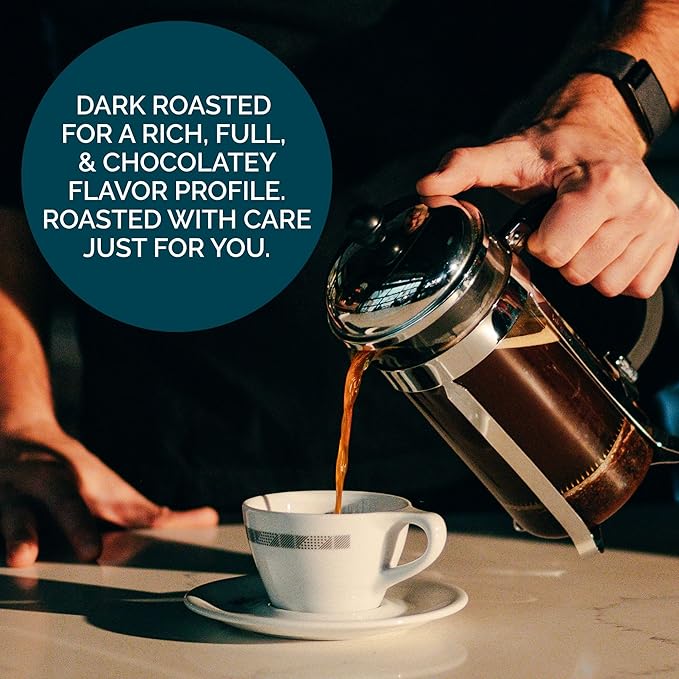 Stone Creek Coffee Dark Roast Ground Coffee – 12 Ounce (Pack of 1) – Smooth and Chocolatey Fresh Roasted Coffee Beans with Rich and Fruity Tasting Notes, 3 Volcanoes Dark Guatemala