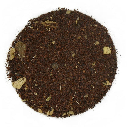 English Tea Store Decaf Chai | Loose Leaf Tea Pouches - 4oz | CO2 Decaffeinated Black Tea with Ginger Cardamom Cinnamon Clove and Black Pepper | Traditional Indian Spiced Chai Blend