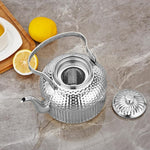 Load image into Gallery viewer, SANQIAHOME Antique 1.5L (50Oz) Stainless Steel Teapot with Infuser Silver