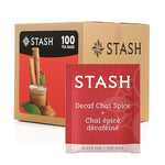 Load image into Gallery viewer, Stash Tea Decaf Chai Spice Black Tea, Box of 100 Tea Bags (Packaging May Vary)