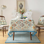 Load image into Gallery viewer, Designer Linen Elegant Long Tablecloth Rectangular,Colorful Floral Bohemian Table Cloth,Wrinkle Resistant Decor Tablecloths for Dining Thanksgiving Kitchen,63"*102"-Floralsea A