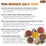 Load image into Gallery viewer, TOG999, Organic Dandelion Wolfberry Tea, 9 Herbal Ingredients, Traditional Recipe Tea for Kidney &amp; Liver, Natural Dandelion, Wolfberry, Gardenia, Cassia Seed, Chrysanthemum, Licorice, Orange Peel (30 Bags)