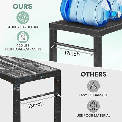 53*39*17 Outdoor Bar Table Extra Wide,Tall Bar Height Outdoor Pub Table, Ideal for Patio, Hot Tub, Dining, Balcony, Poolside, Weatherproof Composite Top, Rustproof, Built In Bottle Opener,Black