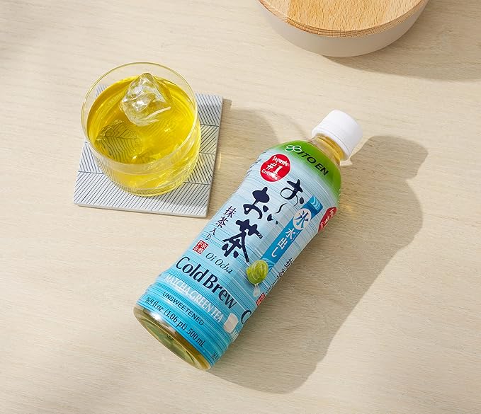 Ito En Oi Ocha Cold Brew Matcha Green Tea Unsweetened 16.9 Ounce (Pack of 12), Zero Calories
