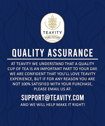 Organic Tea Pods with Moringa, Peppermint, Holy Basil & Turmeric - Naturally Decaf Tea - Mental Focus by Teavity (36)