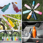 Load image into Gallery viewer, BJPKPK Insulated Water Bottles, 18 oz Stainless Steel Metal Water Bottle with Strap, BPA Free Leak Proof Jugs, Mugs, Flasks, Reusable Thermal Flasks for Sports &amp; Travel, Lavender Green