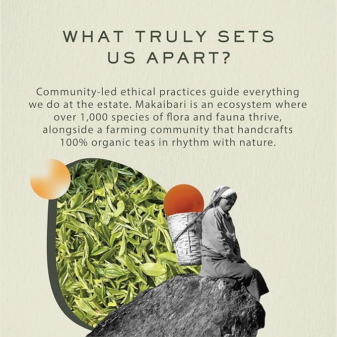 Makaibari Himalayan Spring, Special Edition First Flush Black tea 100 gm | USDA Organic Certified Darjeeling Black Tea | Single Estate Loose Leaf Tea