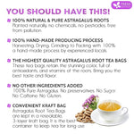 Load image into Gallery viewer, FreshDrinkUS, Premium 75 Astragalus Root Tea Bags, 100% Natural &amp; Pure from Astragalus Root Herbal Tea. Made with Natural Material Tea Bags. No Sugar, No Caffeine, No Gluten, Vegan.